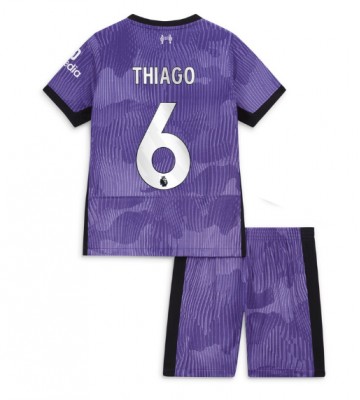 Liverpool Thiago Alcantara #6 Tredje Kläder Barn 2023-24 Kortärmad (+ Korta byxor)